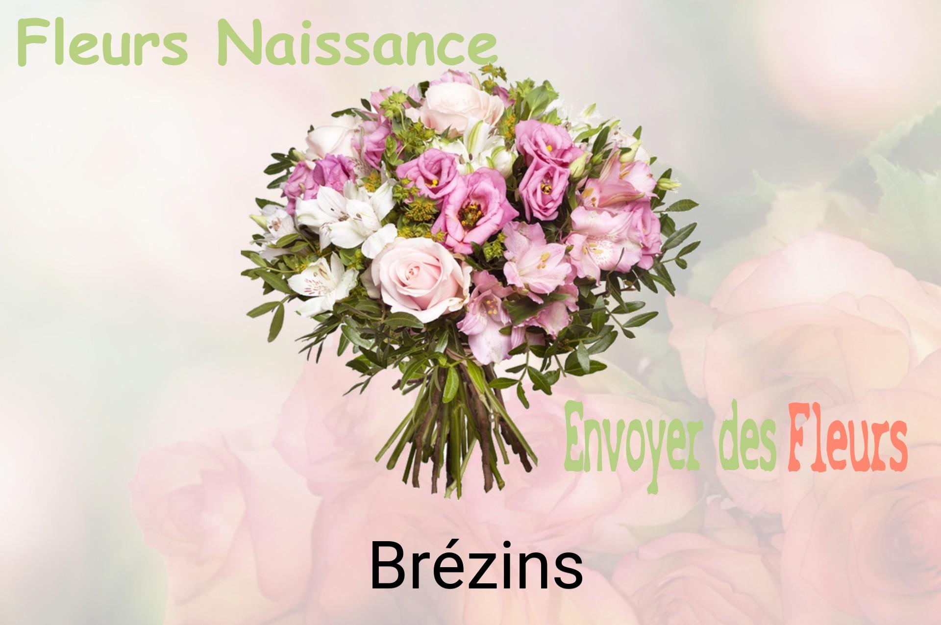 Bouquet de fleurs de naissance livré à Brézins
